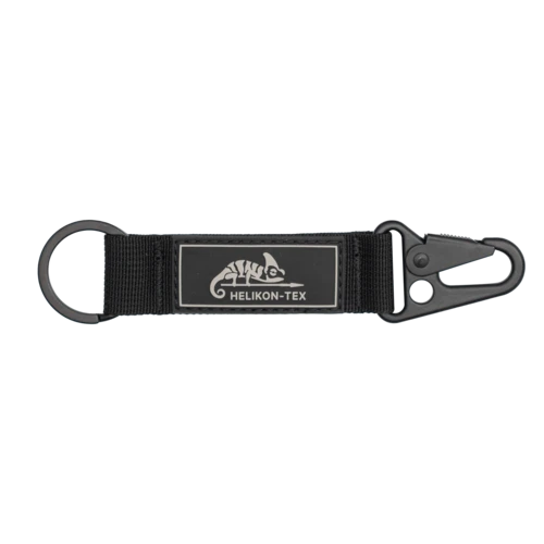 Snap-Hook-Schlüsselanhänger mit Helikon-Tex-Logo, schwarz