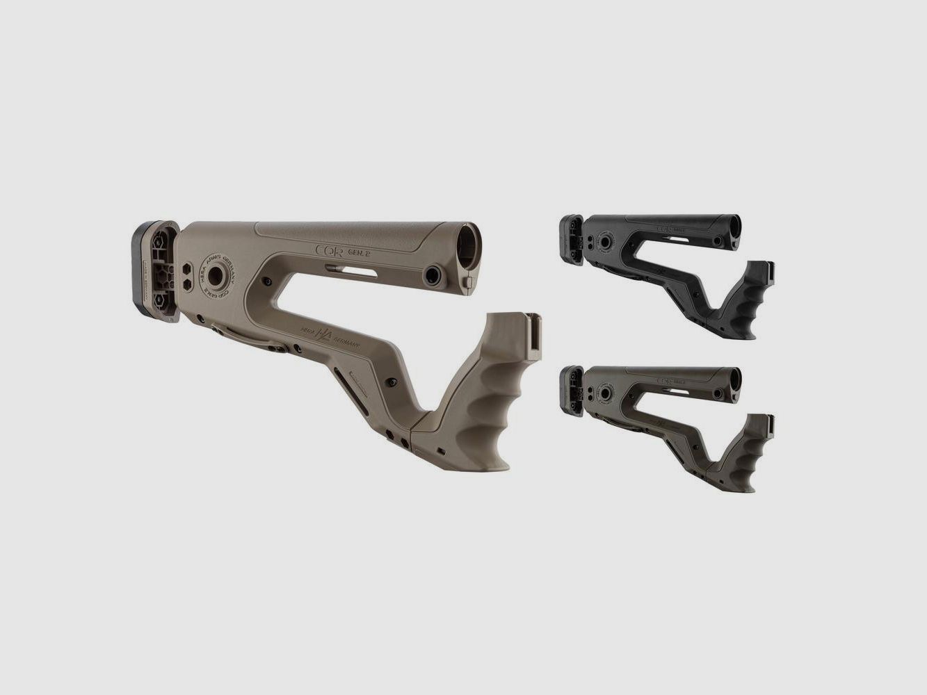 Calcio AR15 Hera Arms CQR Gen 2 - Verde OD - Ergonomia Migliorata - Controllo e Comfort Aumentati, immagine 1 di 5