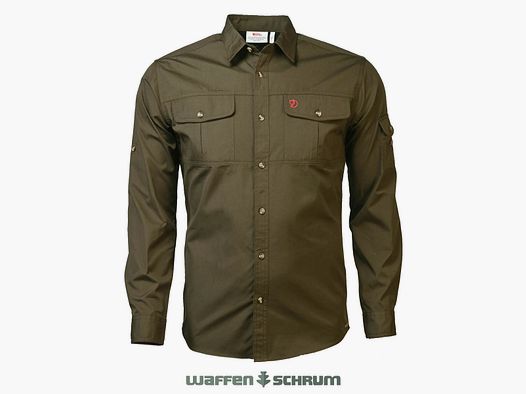 Camisa Fjällräven Singi Trekking Verde Oliva Oscuro