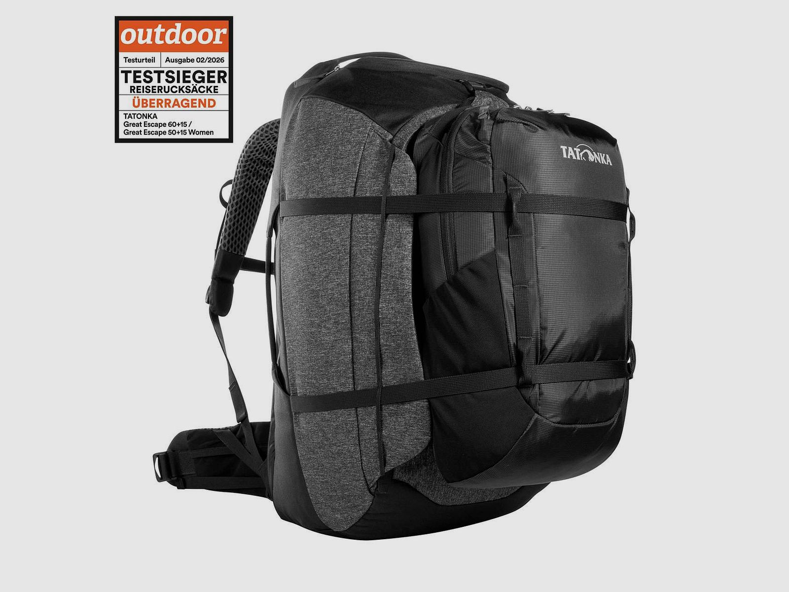 Tatonka Great Escape 60+15 – Reiserucksack mit Front-Daypack, Bild 1 von 5