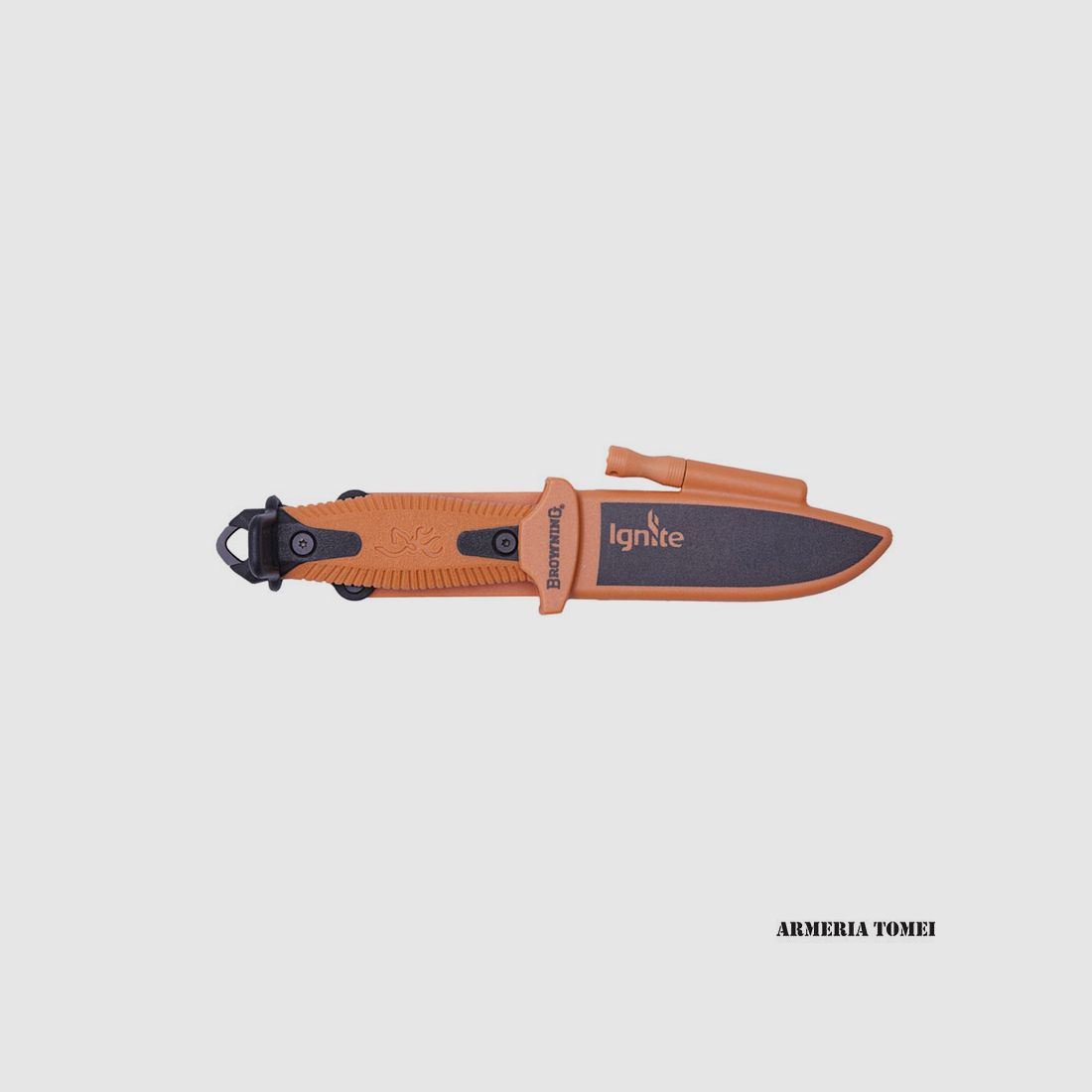 MESSER – BROWNING – IGNITE FEST BLACK/ORANGE 10CM, Bild 2 von 3