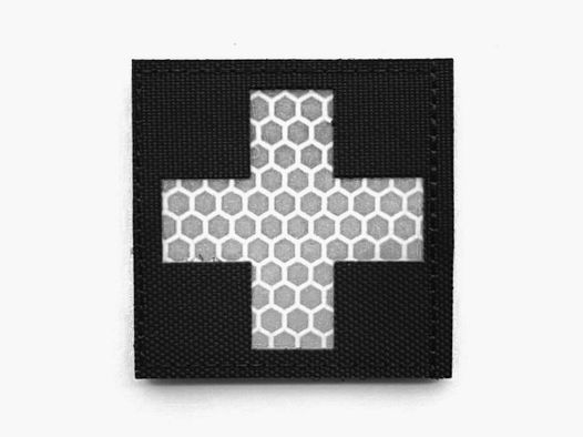 Medic Reflective Patch Schwarz Weiß