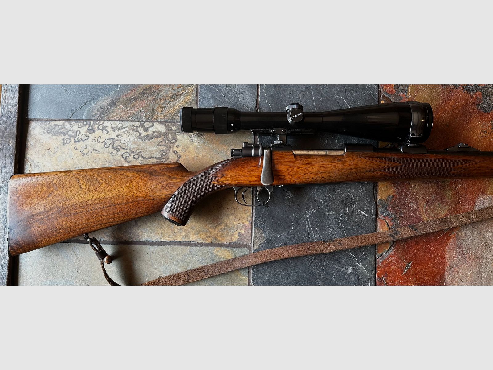 Mauser 98 rifle repetidora 8x57 IS con Jena ZF 3-12x56 – Rifle de caza clásico