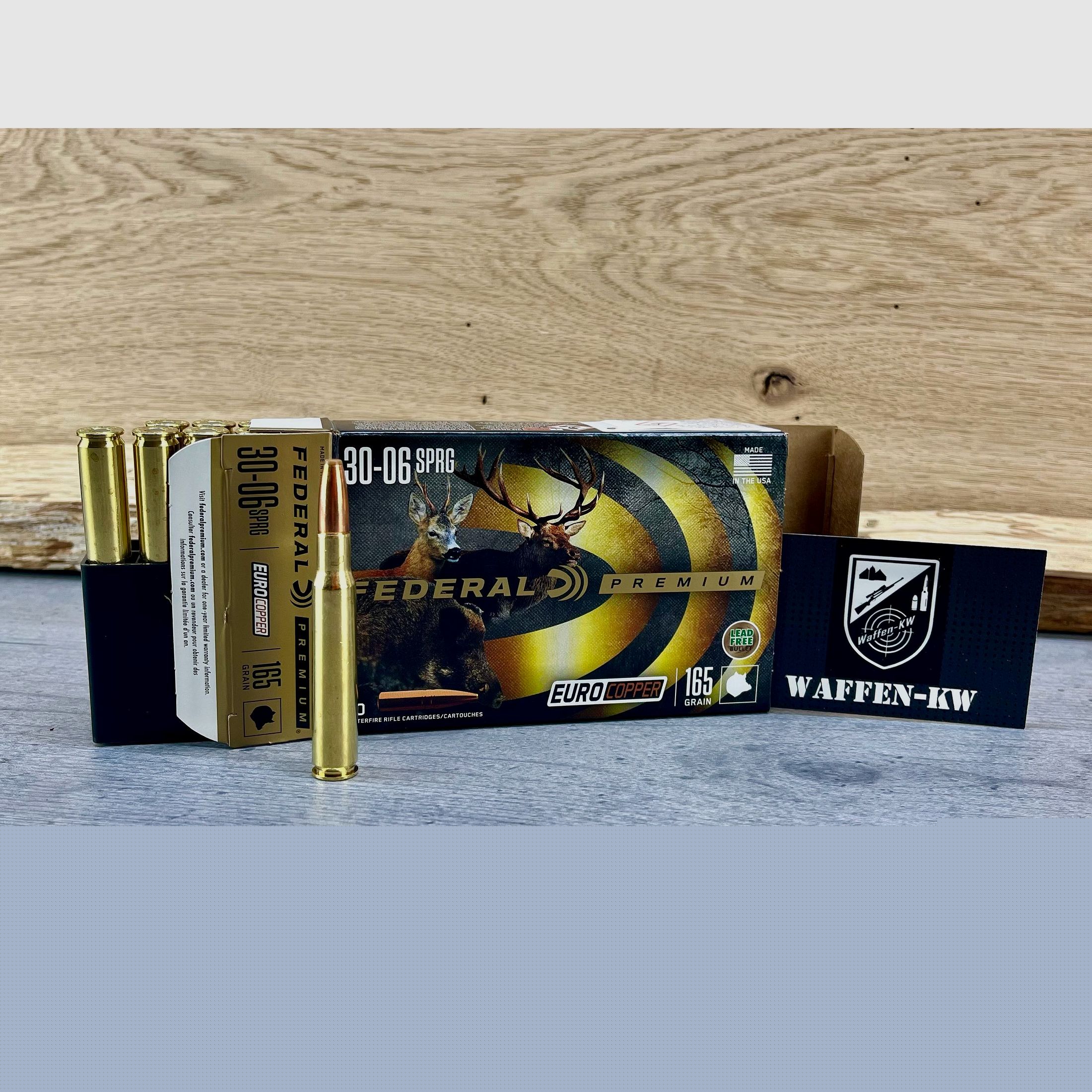Federal Premium EuroCopper Big Game .30-06 Spring 165gr. Büchsenmunition bleifrei