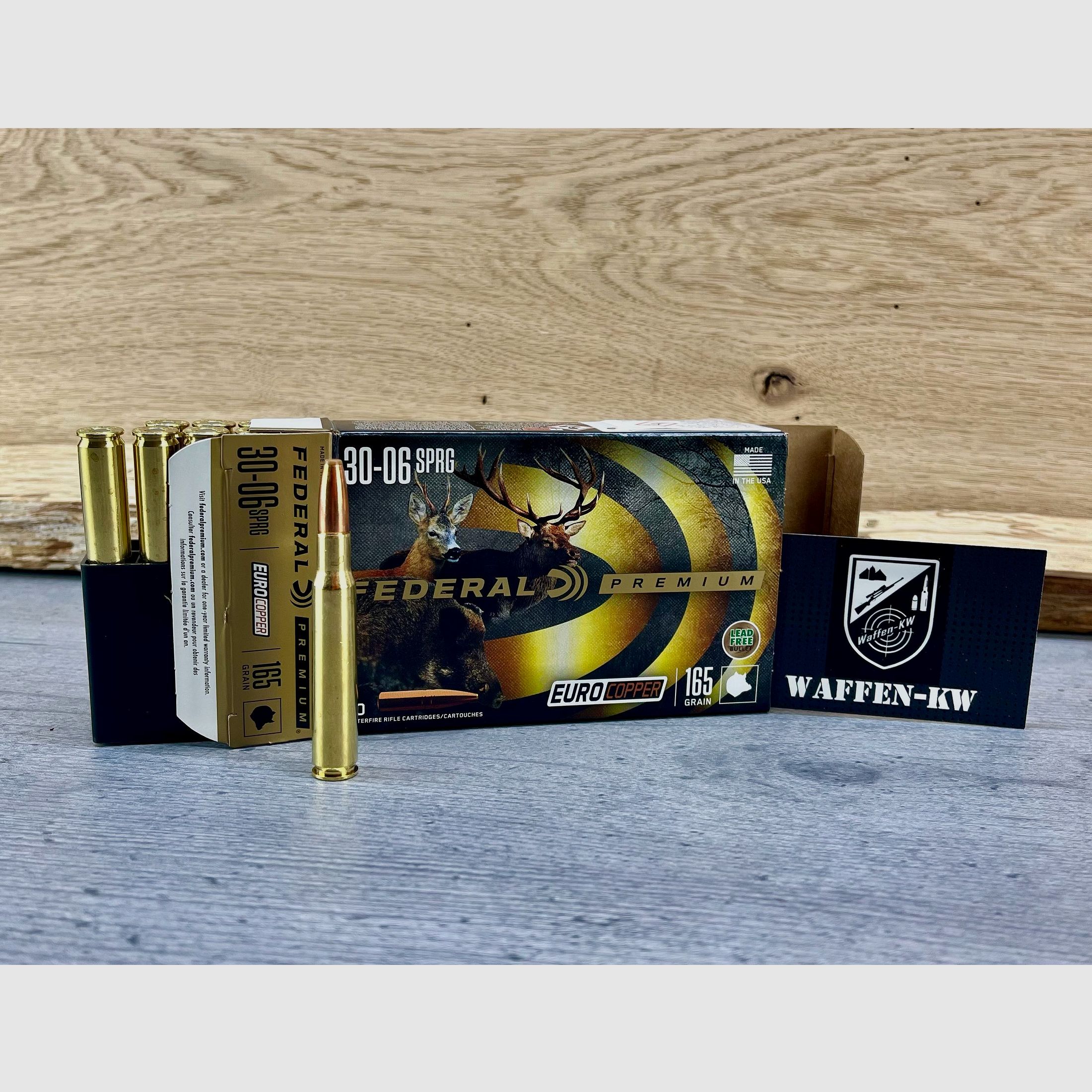 Federal Premium EuroCopper Big Game .30-06 Spring 165gr. Lead-free rifle ammunition