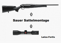 Sauer 505 ErgoMax Black + Leica Fortis + Montage + ... Komplettpaket