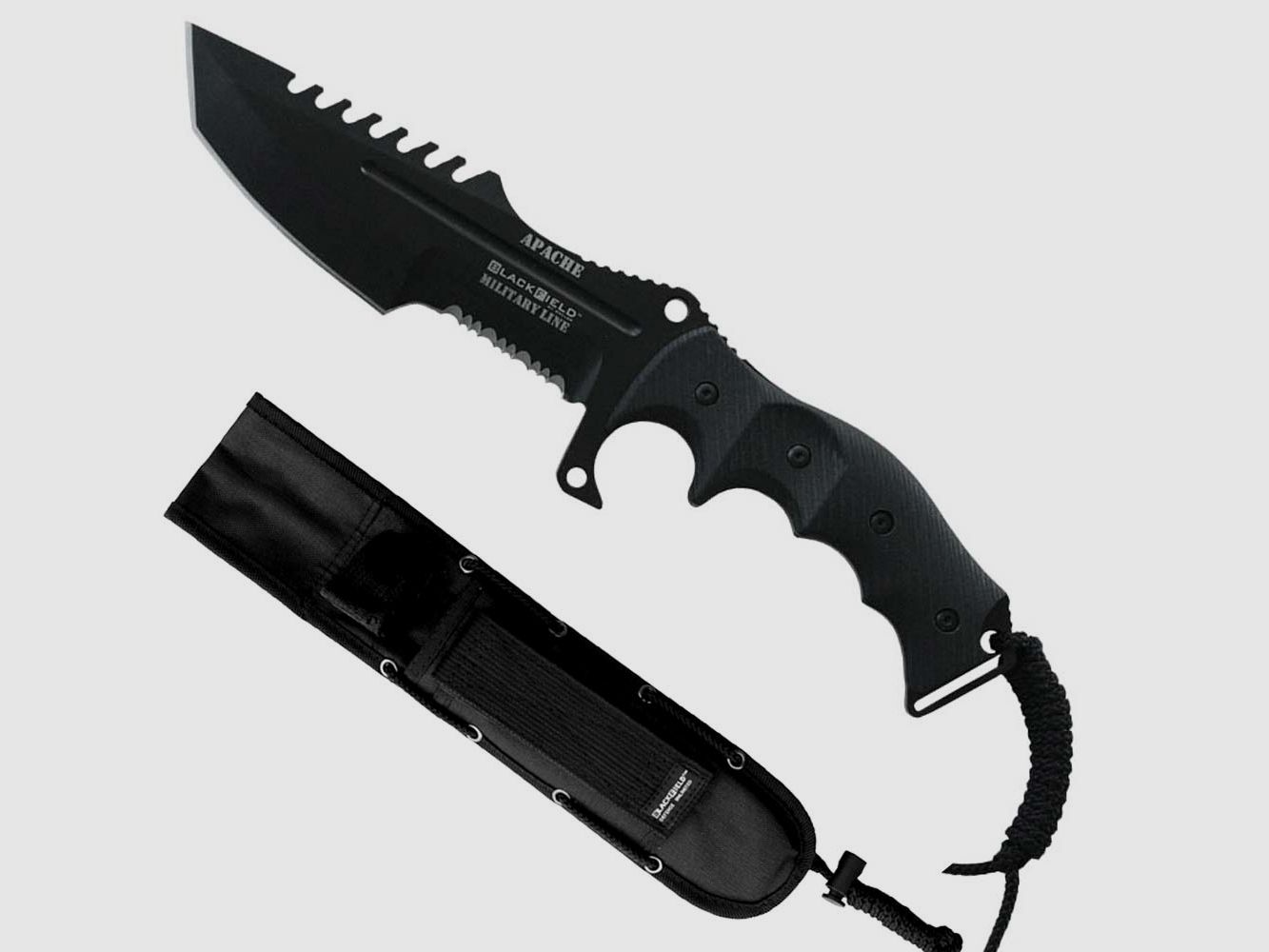 Einsatzmesser BlackField APACHE outdoor-Messer (Griff grau)