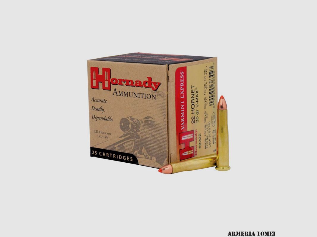 HORNADY – 22 Hornet 35 gr V-MAX® -8302