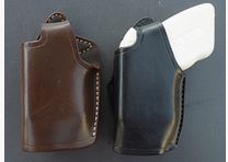 HKDesign Holster  Art. Nr.  002 : Einfachholster mit Snapverschluß  -  für Elektroschocker XL500   - beide für Linkshänder