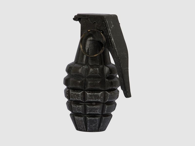 Denix Deko-Handgranate MK2 Pineapple US Army 2. Weltkrieg schwarz