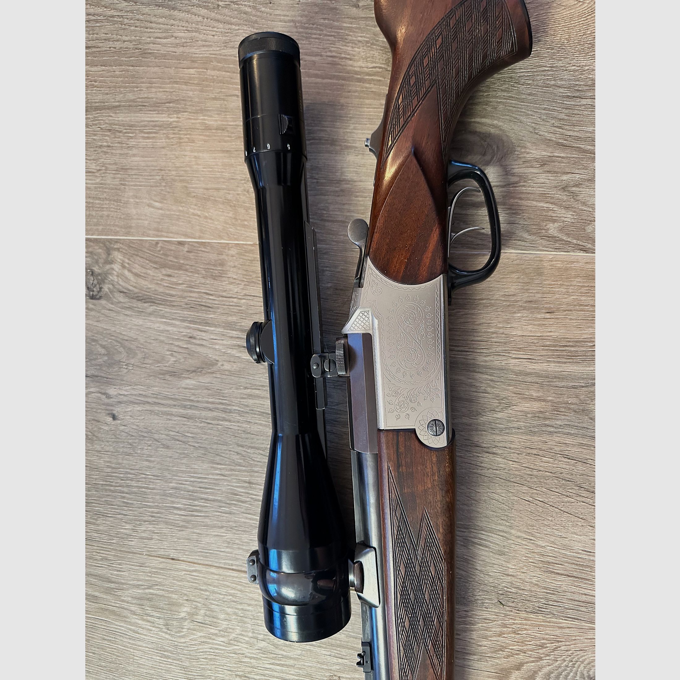 Blaser BBF, ES 70, calibre 12/70 et 7x57R, levier à main