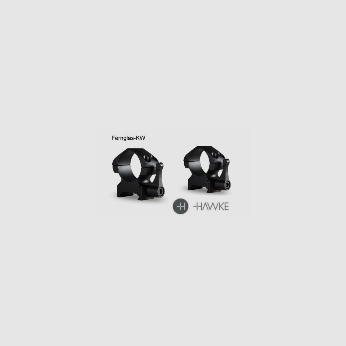 HAWKE 23011 Präzisions Ringmontagen 2 Stück Weaver Mittel Hebel Schiene 25,4 mm