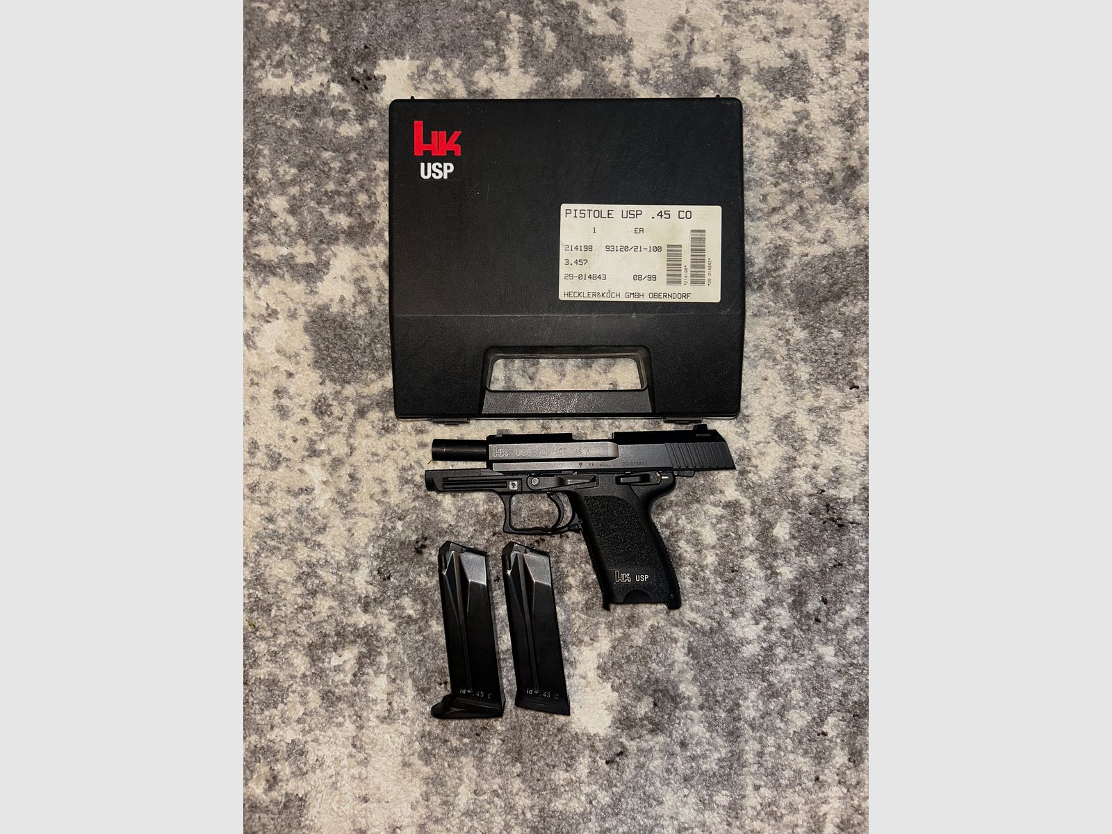 Heckler & Koch USP Compact .45 ACP | Top Zustand | 2 Magazine | Originalkoffer