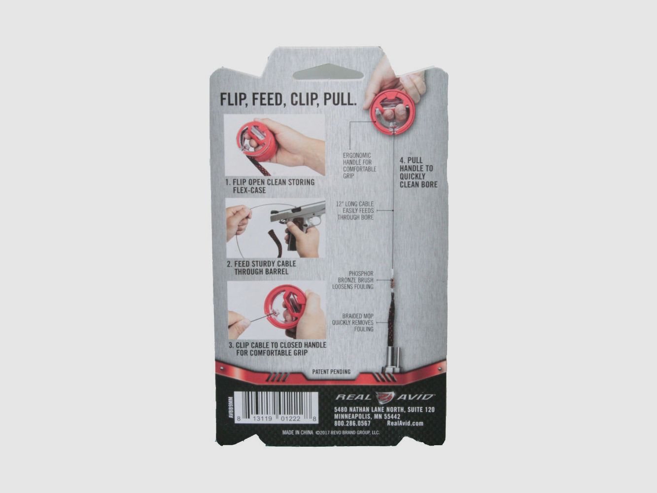Real Avid Bore Boss - Laufreinigungsschnur - Boresnake 9mm / .357 / .38