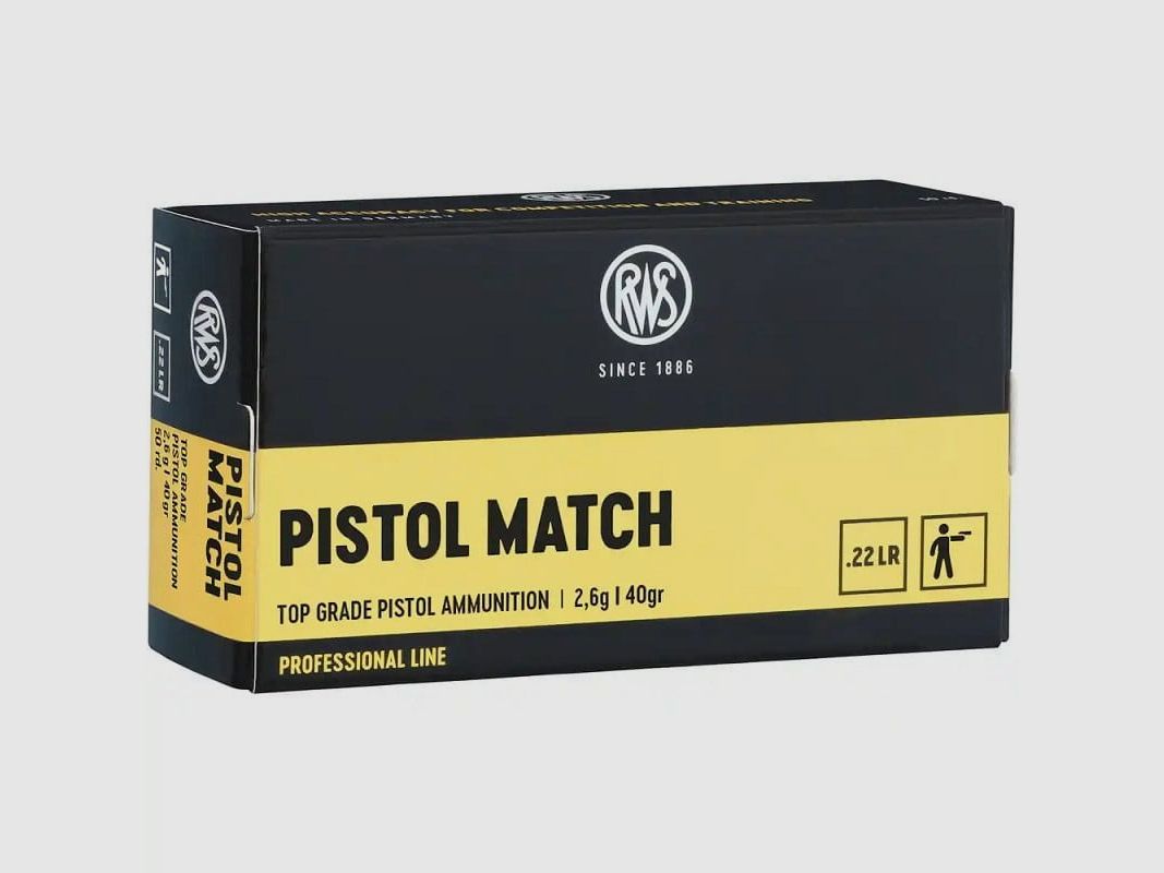 RWS .22lfb Pistol Match 2.6g - 50 pcs.