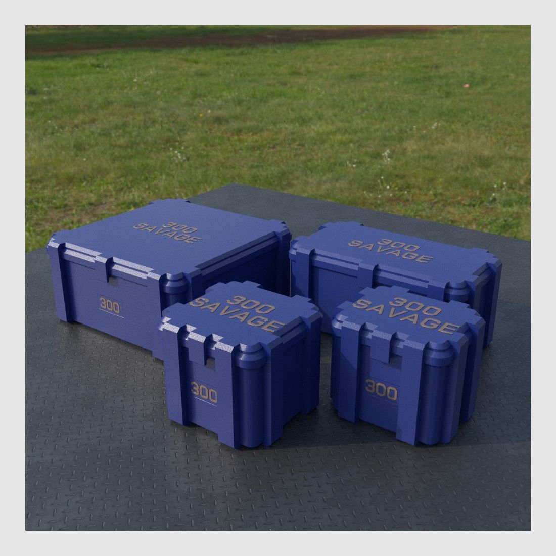 Caja de municiones Filamelt / .300 Savage / 'tapa abatible' / caja de cartuchos, caja de municiones, imagen 4 de 8