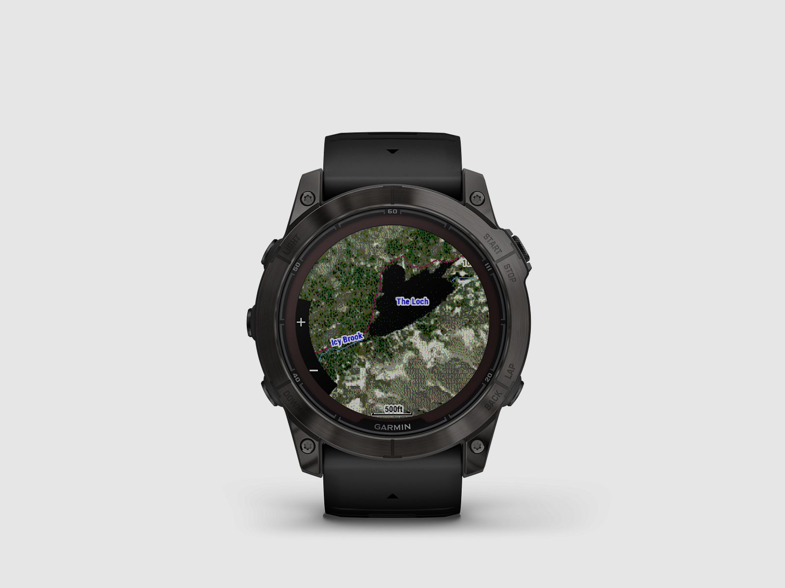 Garmin fēnix® 7X Pro – Edizione Sapphire Solar, Nero/Grigio Carbonio Titanio con cinturino in silicone QuickFit® da 26 mm