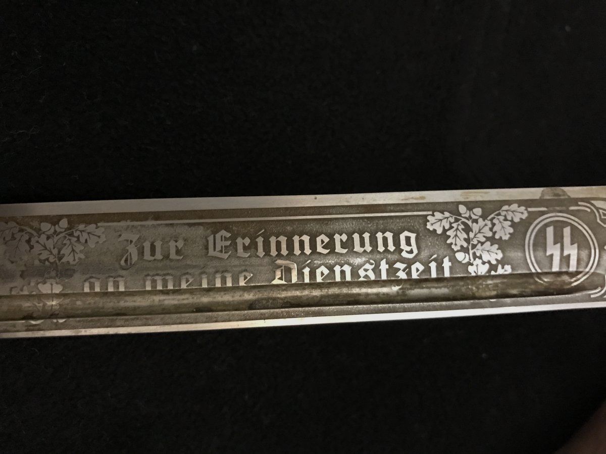 Bajonett SS mit Gravur Holler Solingen aus Wk2 