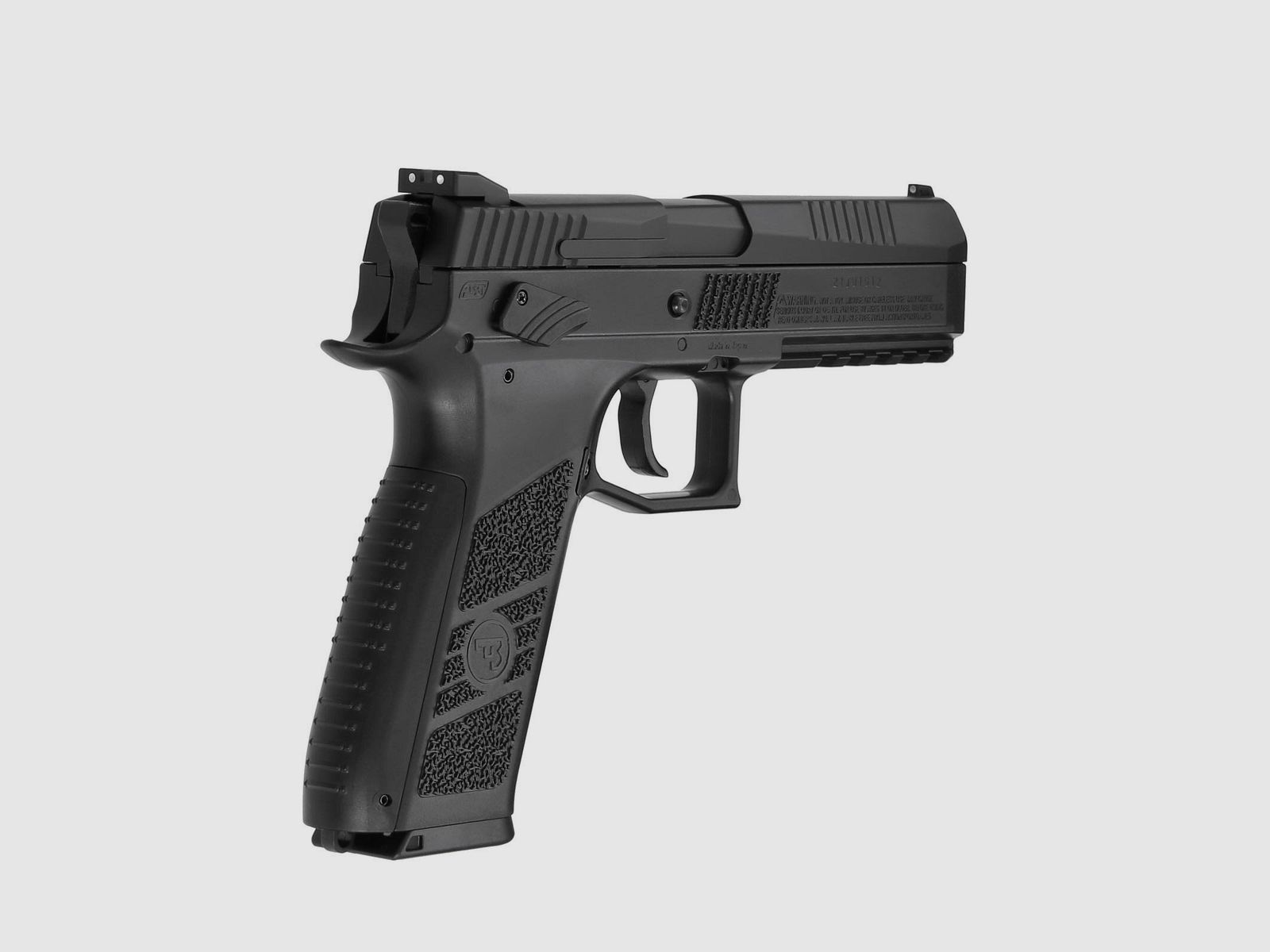 Kompettset CZ P-09 Duty 4,5 mm Diabolo/Stahl BB Co2-Pistole Blow Back (P18) + 10 Co2-Kapseln Umarex + 1500 Stahl-BB's Umarex