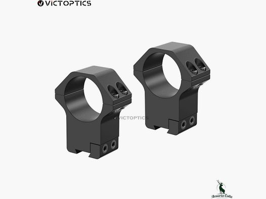 Victoptics Anelli Alluminio da 30mm per Dovetail Profilo Medio art. Vimd-13