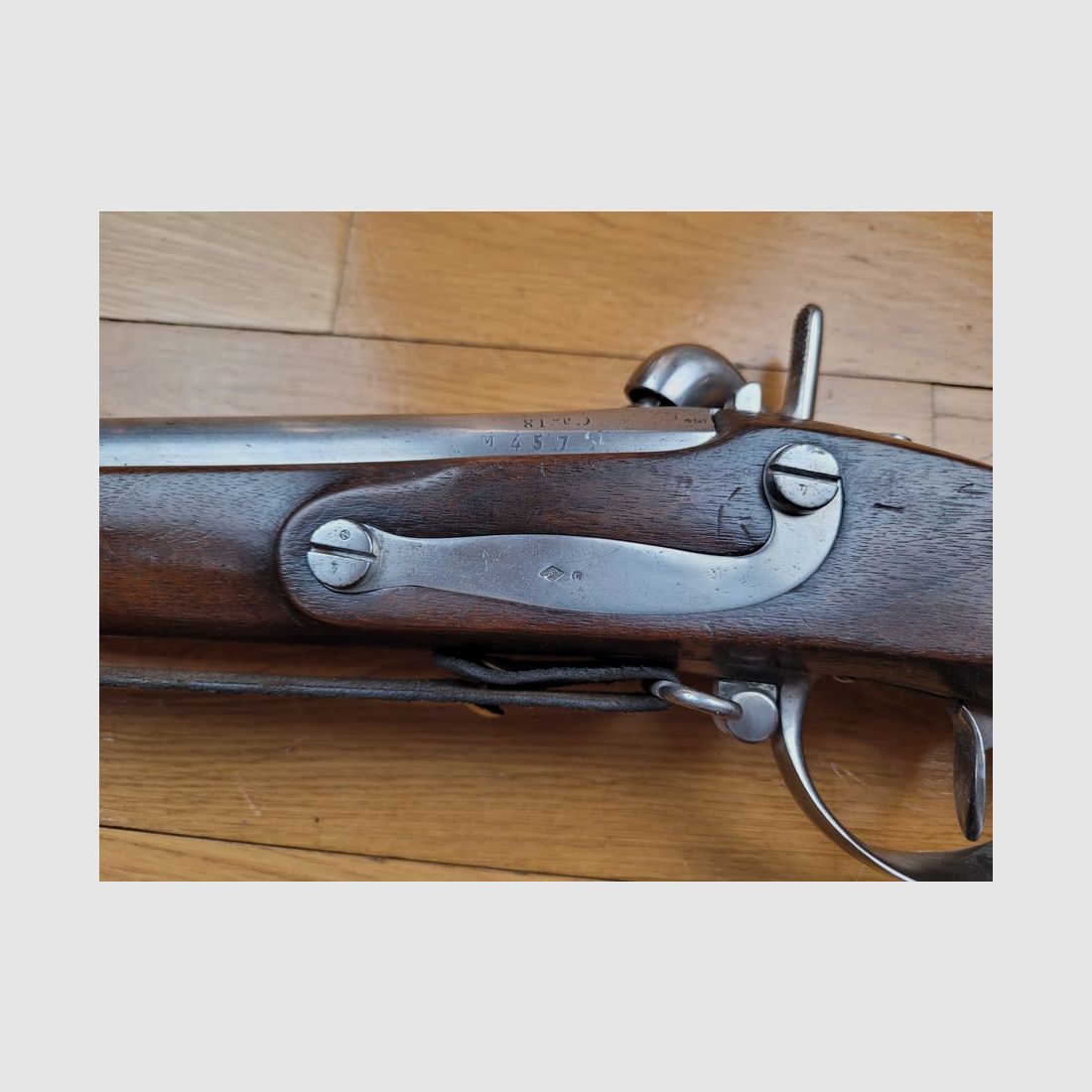 Uitzonderlijk Infanteriegeweer 1822 T (geen Tbis) – Koninklijke Fabriek Mutzig 1838 – Bajonet Museumstaat, afbeelding 18 van 29