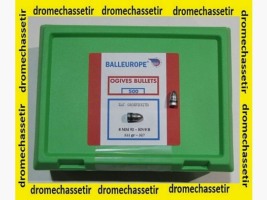 100 pocisków Balleurope, kal. 8mm92 śruty 111 grain o zaokrąglonej głowie