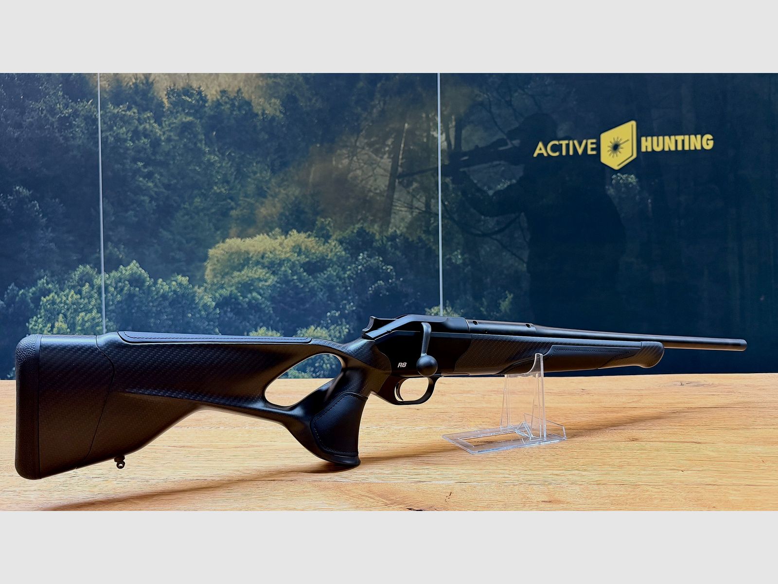 Blaser R8 Ultimate Carbon Leder Komplettwaffe / Kaliber wählbar / Logo silber / Standard Ausführung