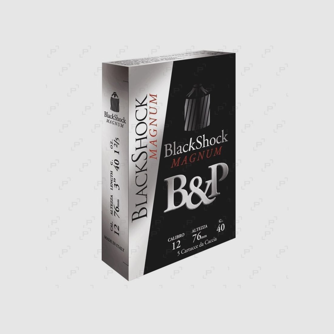 Cartucce da caccia BASCHIERI & PELLAGRI CAL 12/76 - BIG GAME PALLA BLACK SHOCK MAGNUM