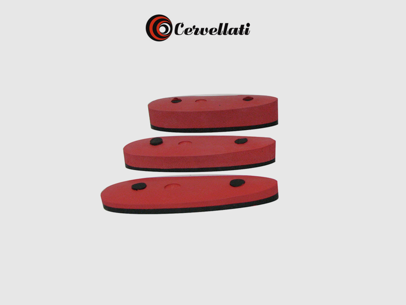 Cervellati RUBBER BUTT PLATE 12 mm. BROWN, image 3 of 3