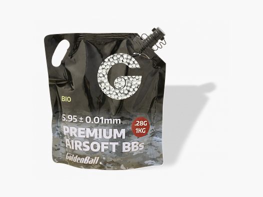 BOLAS AIR SOFT GOLDEN BALL BIO. 0.28G 1KG PRECISION