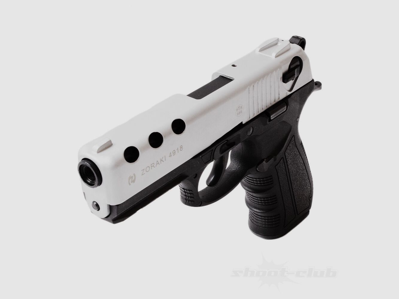 Zoraki Zoraki 4918 matte chrome 9mm P.A.K.