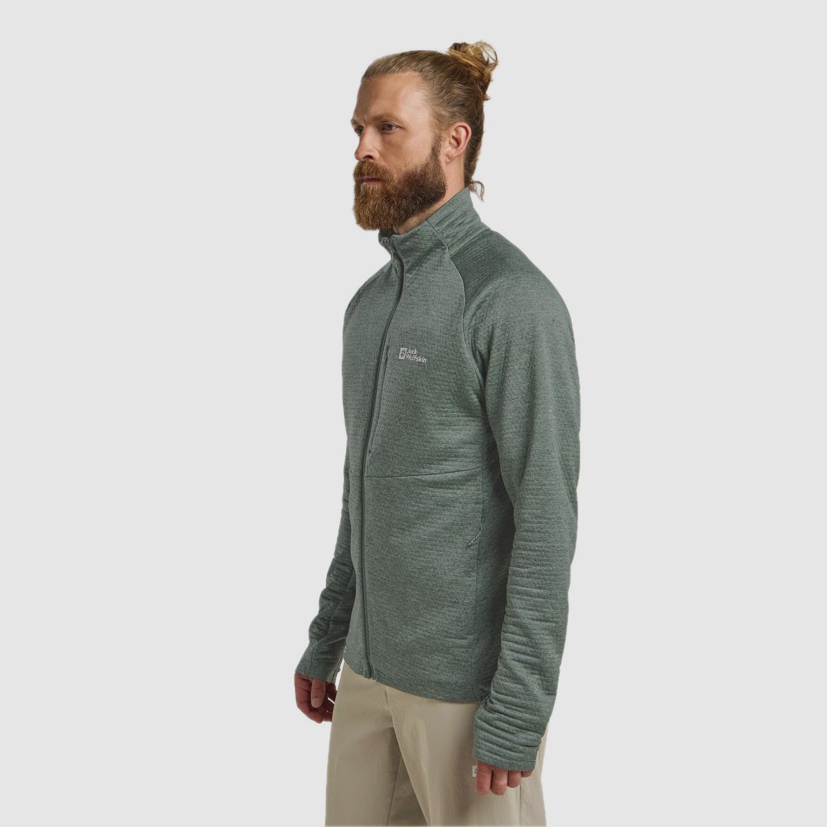 JACK WOLFSKIN Taiga Fz M Verde Ardesia