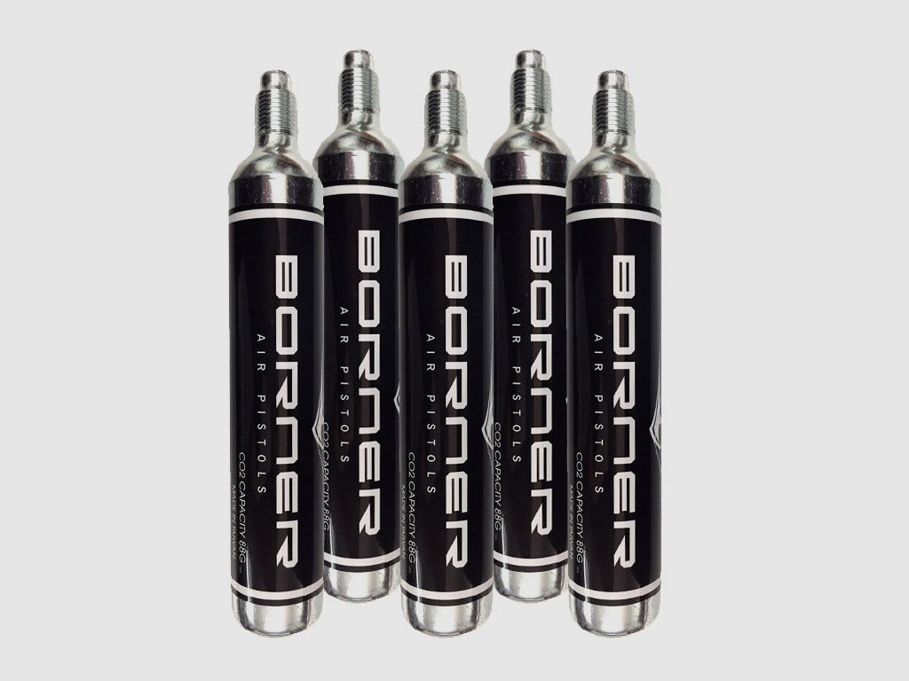 Borner CO2 Kartusche, 88 g Kapsel, 5 StĂĽck