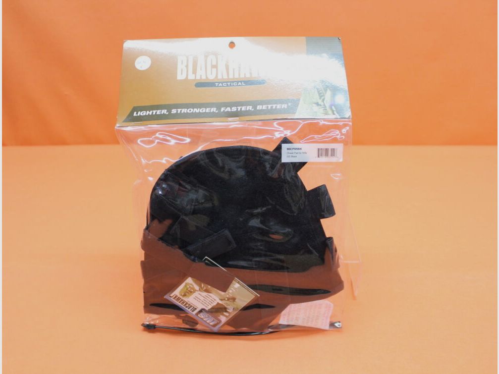Blackhawk Blackhawk Munitions Coussin de joue Fusil Noir : Coussin de joue avec sangle en velcro / Poche à accessoires / 5 boucles pour cartouches