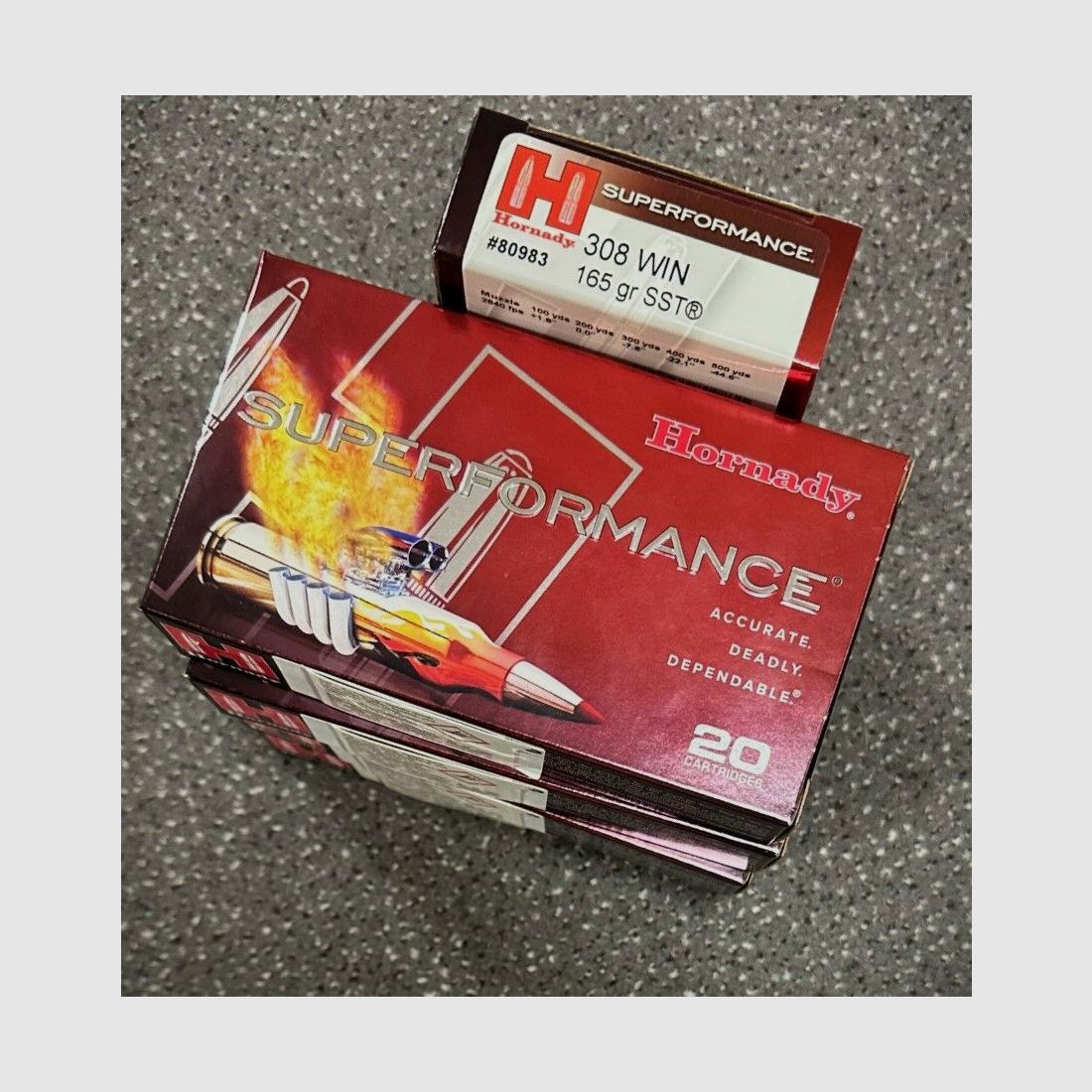 Hornady	 Superformance SST 165gr