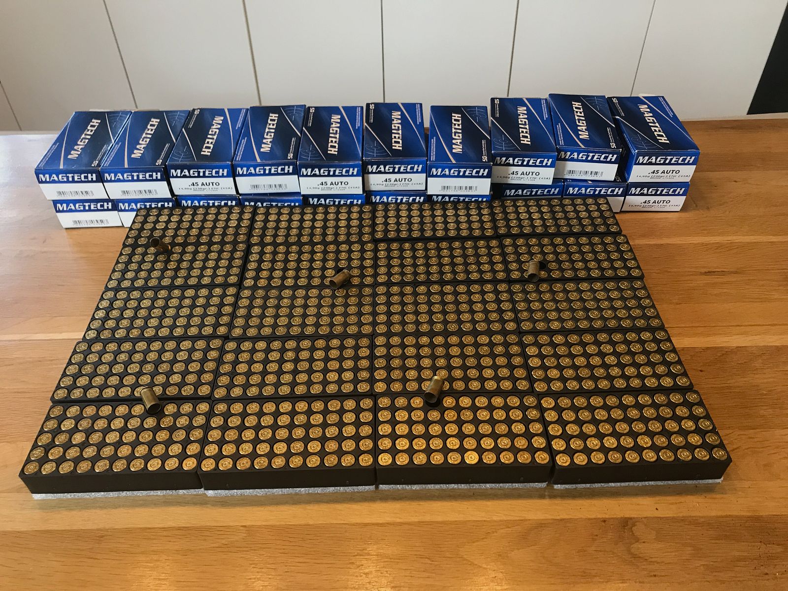 1000 bossoli Magtech .45 ACP