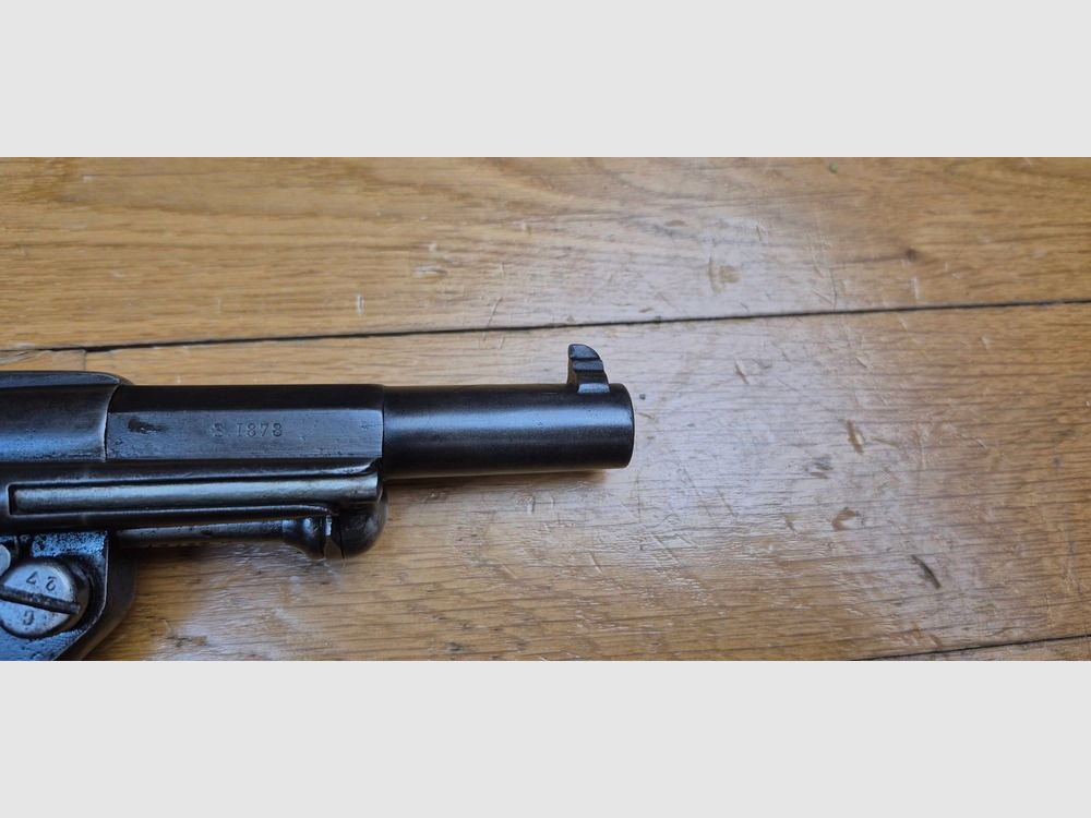 Guter Offiziersrevolver Modell 1874 – Waffe vollständig monomatrikulier bis zu den Griffschalen – MAS 1878 – Guter Lauf – Neu brüniert – Sehr gute Mechanik – BE/BE+, Bild 6 von 20