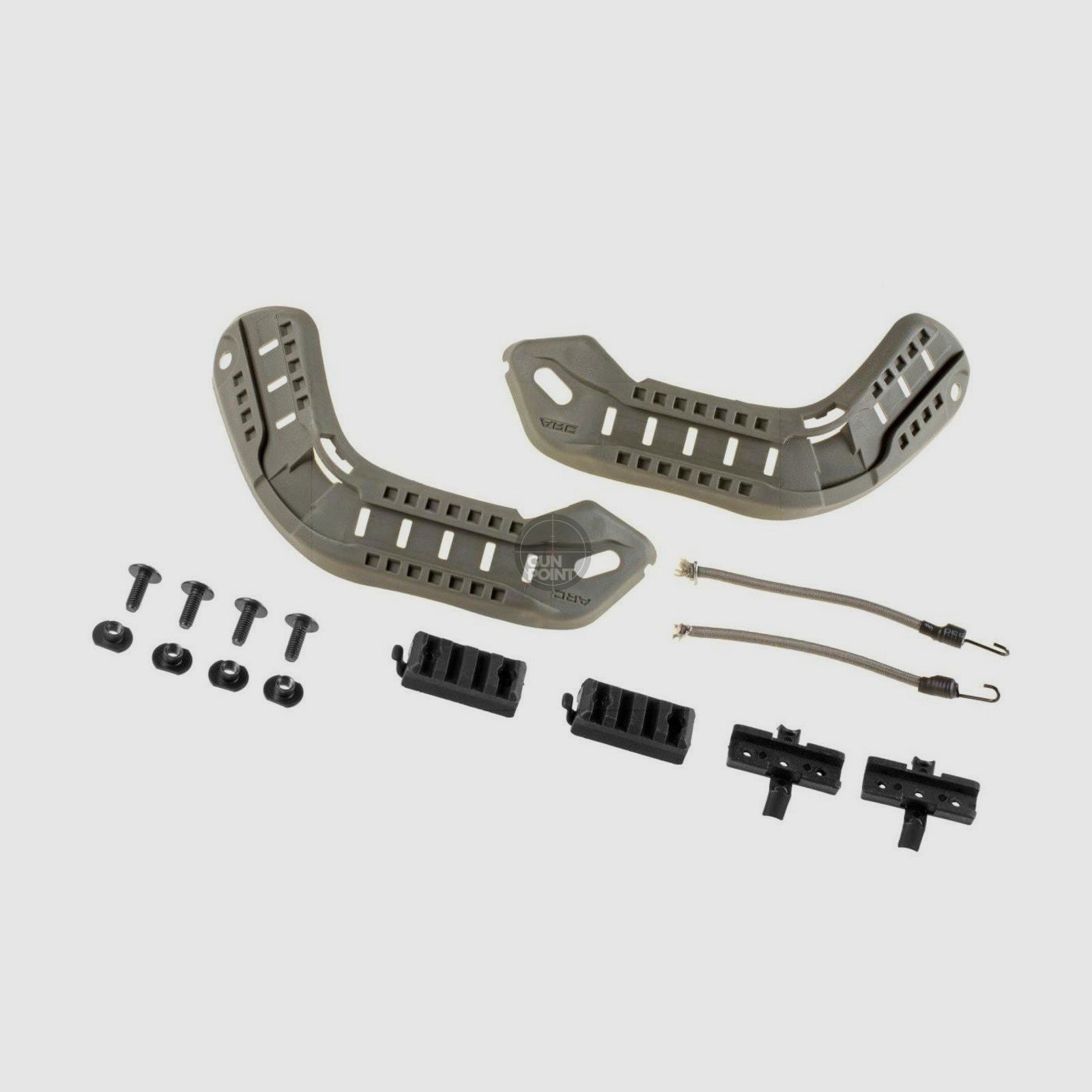 FMA MICH 2000 Rail Set-Foliage Green