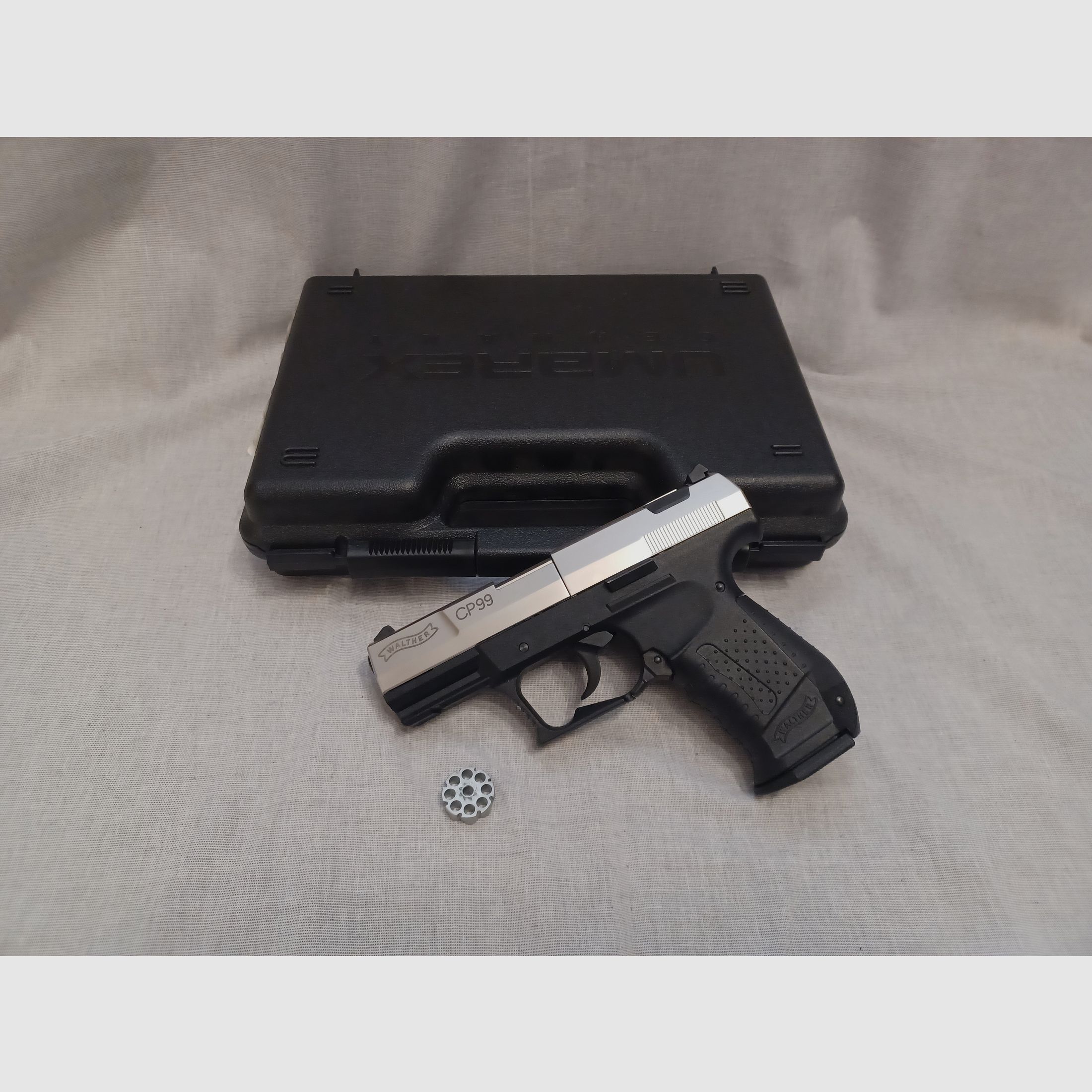 Walther CP99 bicolor / 4,5 mm Diabolo / CO2 / Pistole / OVP (60)