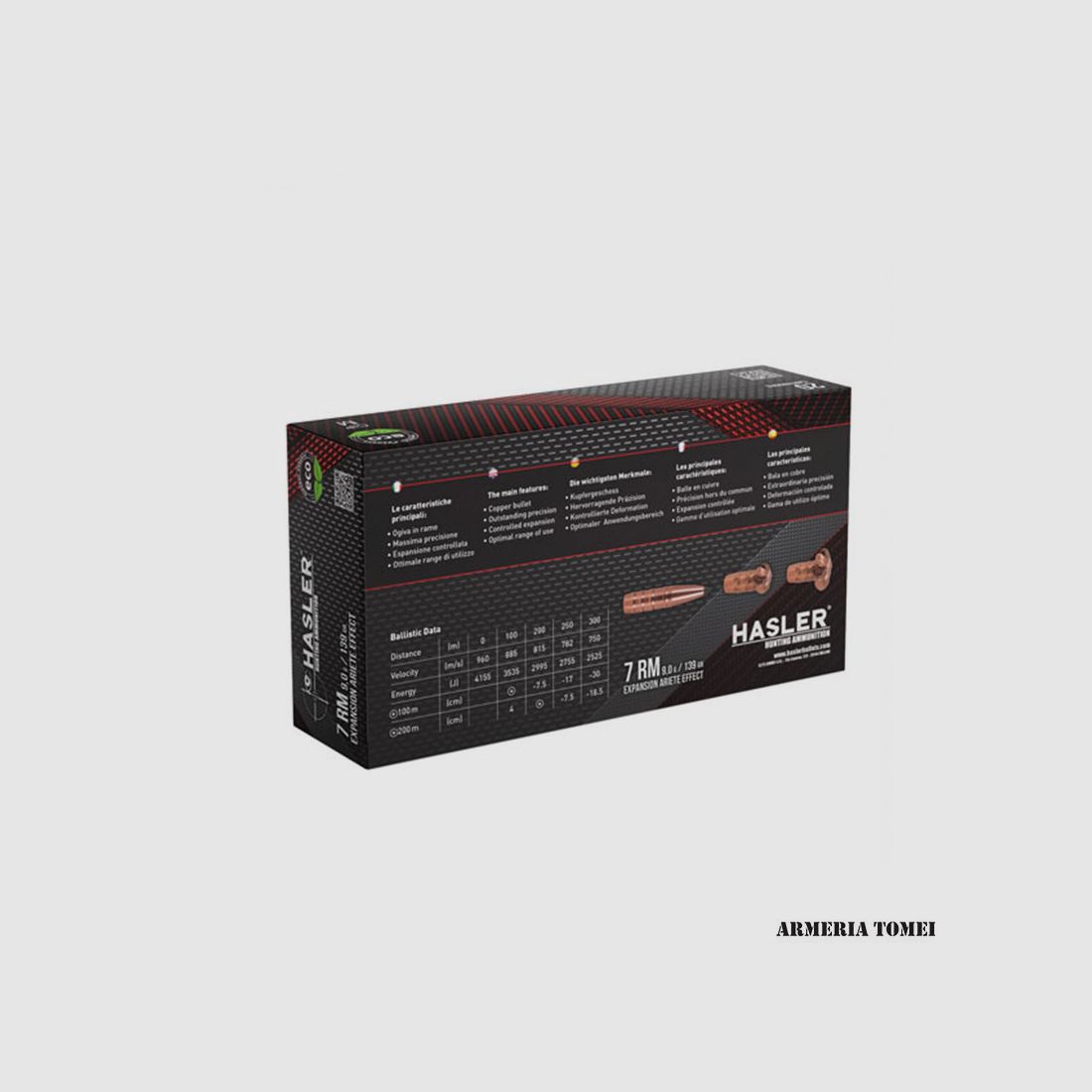 HASLER – 7 MM RM EXPANSION EFFECT ARIETE 9.0G / 139GR, image 2 of 2