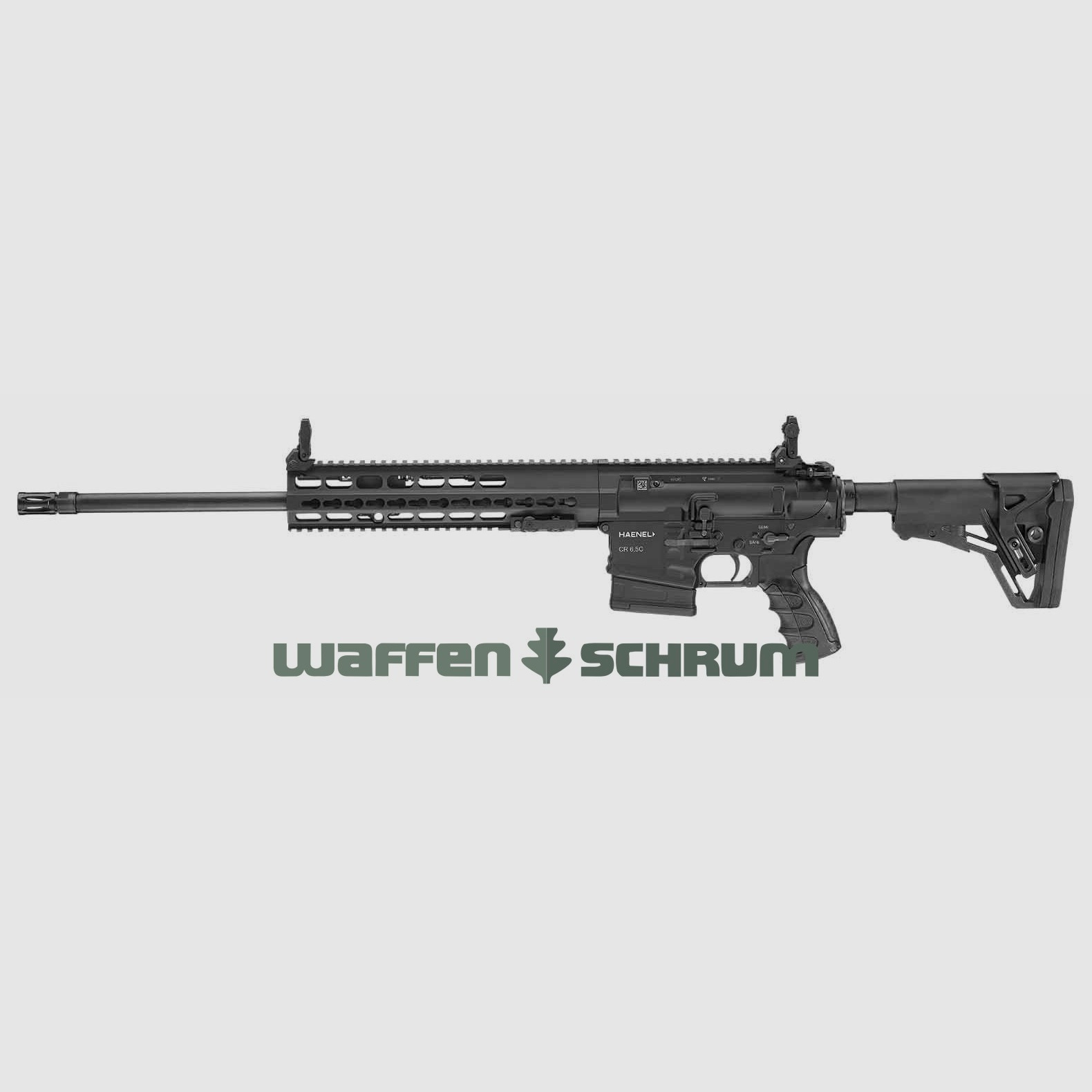 Haenel CR 6,5 schwarz / Langer Handschutz