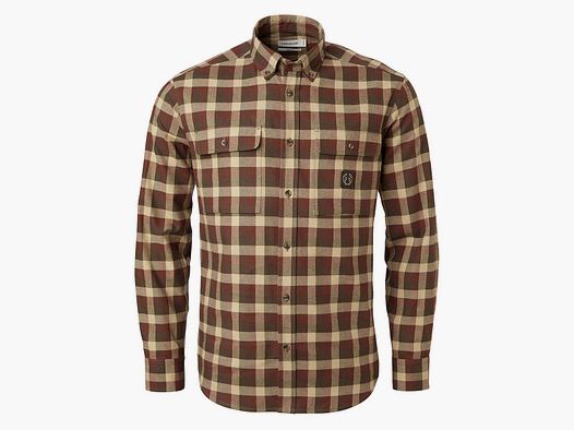 Chevalier Hemd Heron Flannel Soil Brown
