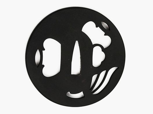 Tsuba Stahl in klassischem Design