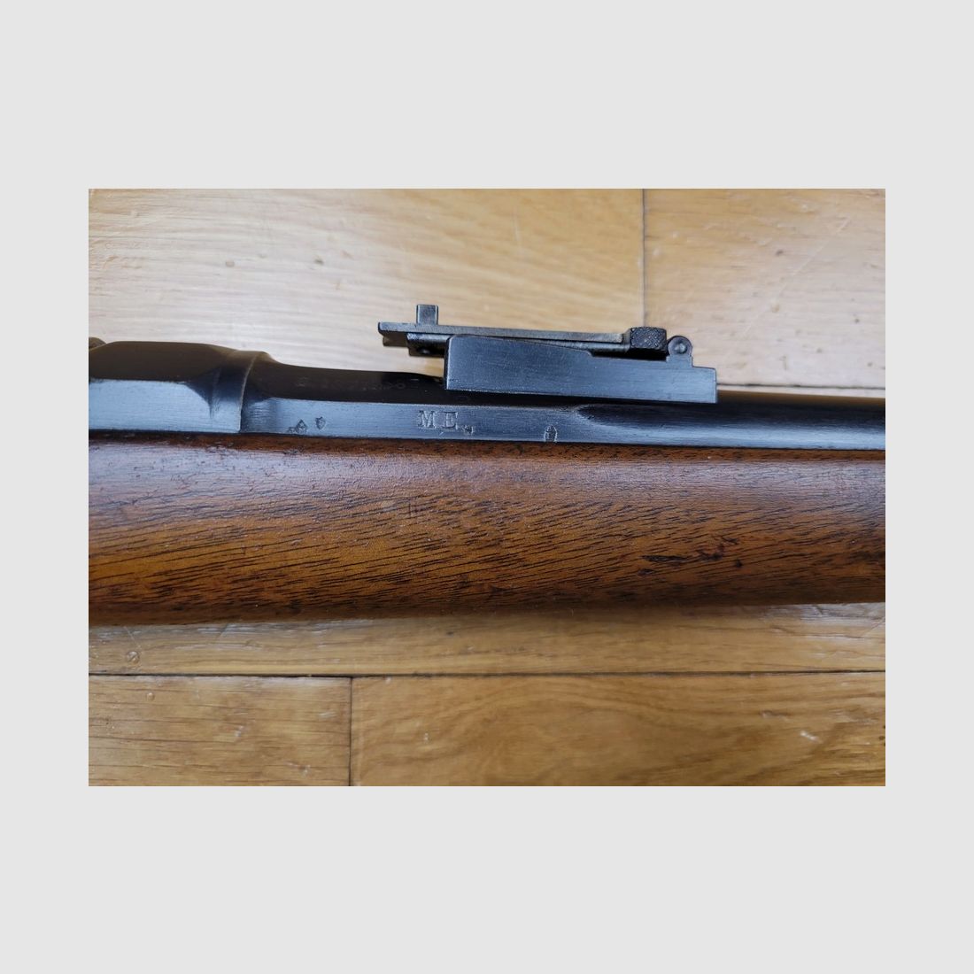 Sehr schönes Infanteriegewehr Gras – Modell 1866-74 M80 – Umgebautes Gras in Saint Etienne im Juli 1883 – Vollständig monomatrikuliert einschließlich der Reinigungsstange – Originalkaliber 11mm Gras – Wunderschöner Spiegel-Lauf – Ausgezeichneter Zustand, Bild 6 von 30