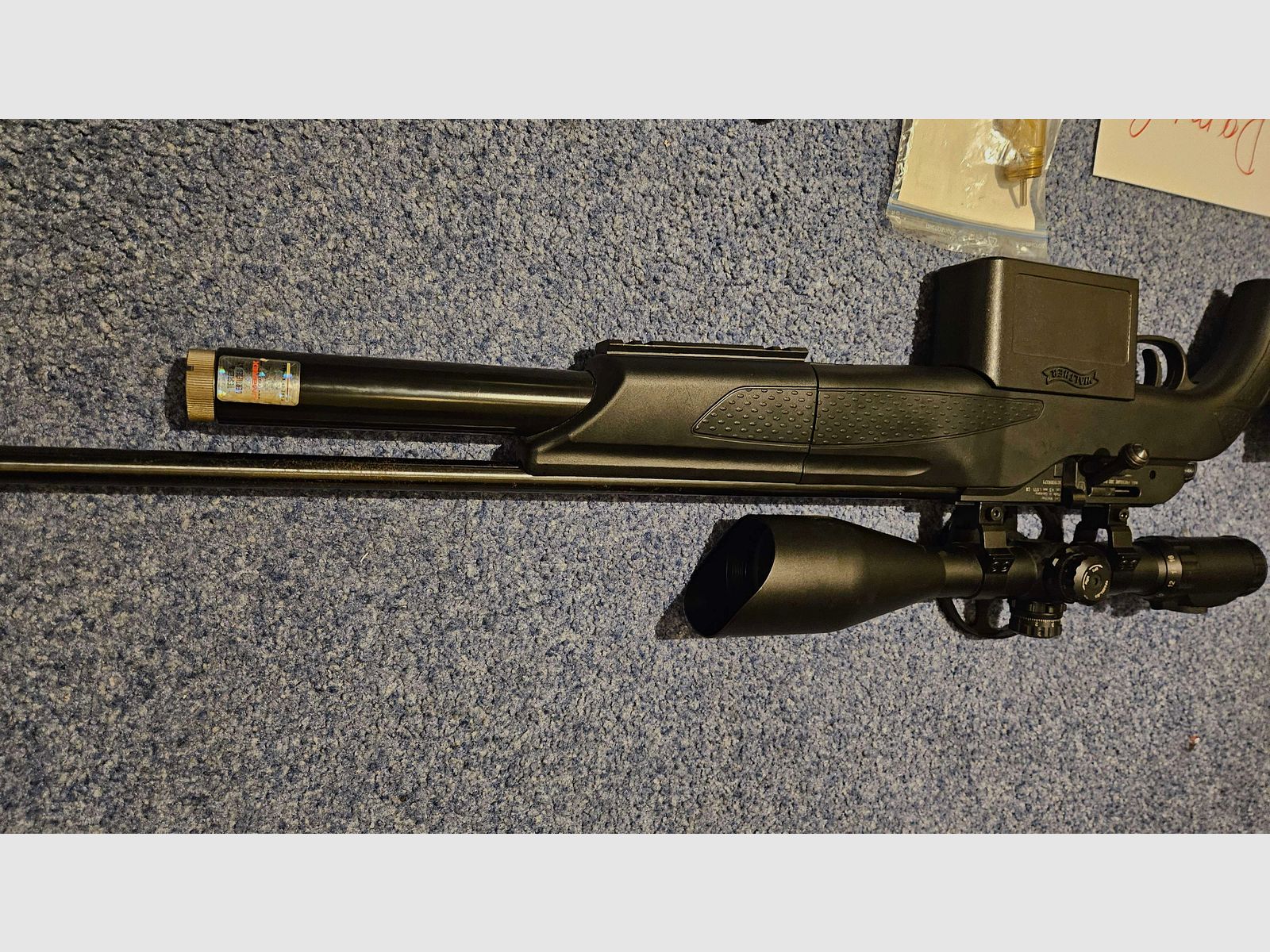 Set di fucile ad aria compressa Walther Dominator 1250FT per il tiro di campagna