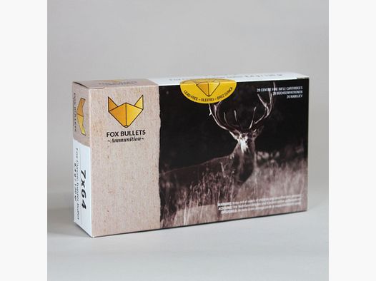 Fox Bullets Classic Hunter 7x64 130GR / 8,4g bez ołowiu 20 nabojów