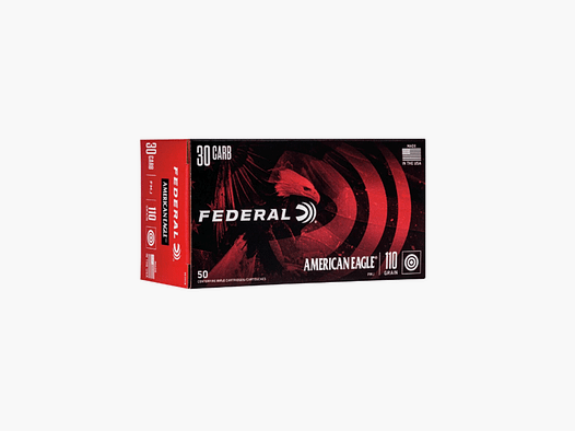 FEDERAL – AMERICAN EAGLE | 30 CARB | FMJ | 110GR | AE30CB