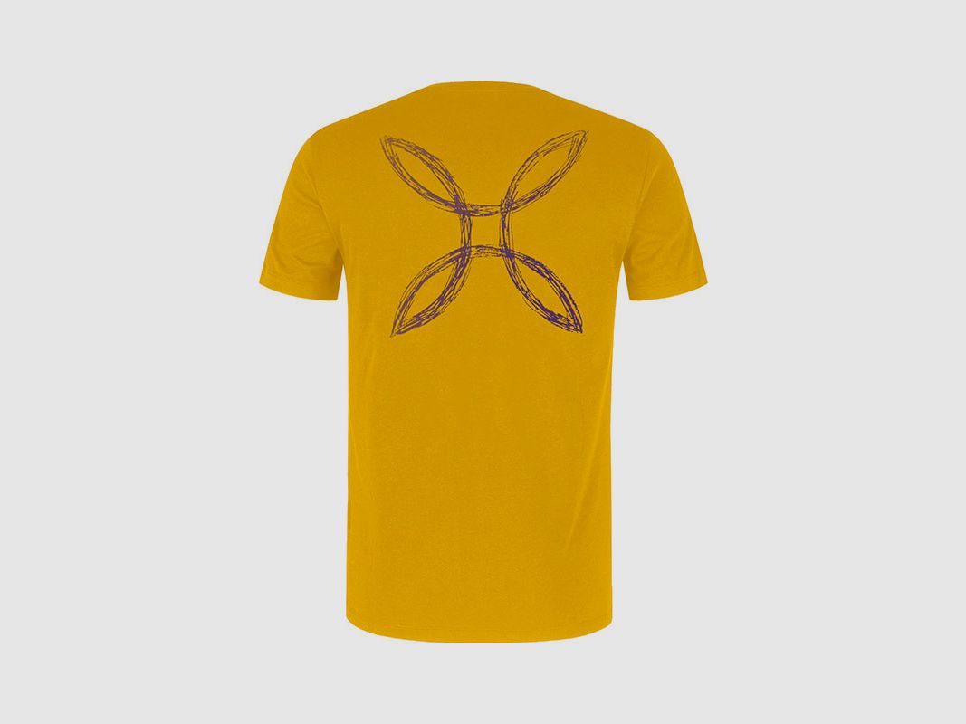 T-SHIRT – MONTURA – PENCIL LOGO Mustard, image 2 of 2