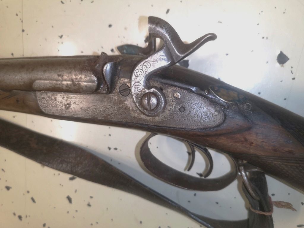 Front-loading double-barrel shotgun F. Barnes