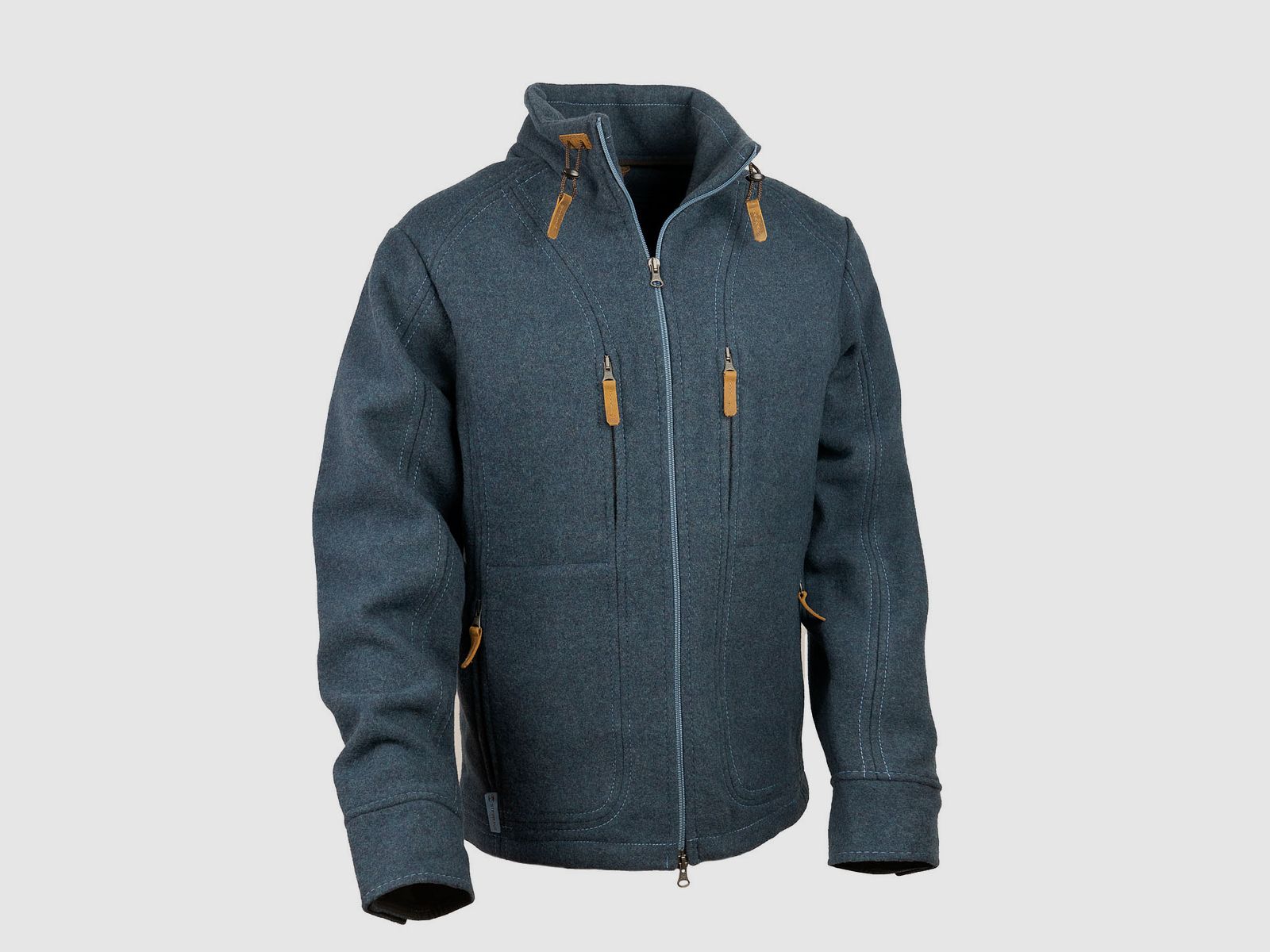 Lodenfleecejacke "Kragenhuber" Mod. 2023, Petrolblau